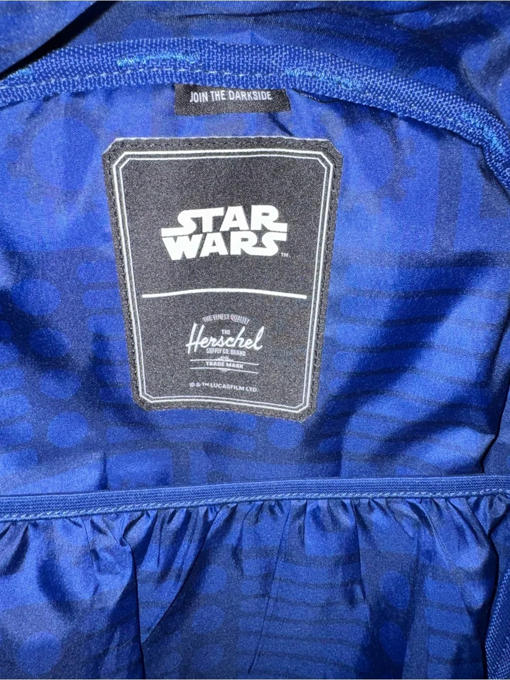Star Wars Herschel Supply Company White Backpack with Reflective Accents